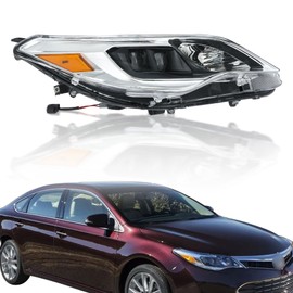 WFLNHB Passenger Side Headlight Assembly Replacement for Toyota Avalon 2013-2015 Headlights Halogen Projector TO2503215 8111007121