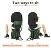 PORTAL Backpack Cooler Chair Fishing Chairs with Backrest Folding Camping