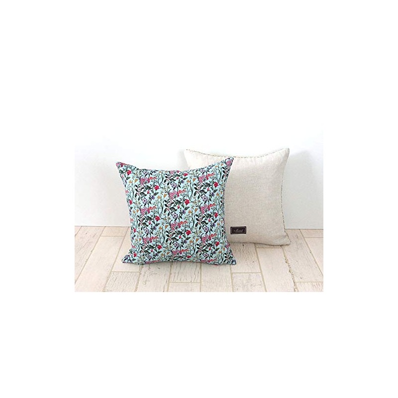 DDintex FLORET LONDON Cushion Cover Rockwood Blue 45x45cm [With Liberty