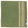 Yamamoto Hitoto Shoten Kichiseki Handkerchief, Vertical Stripe, Green, 1092-B, Made in Japan, Japanese Pattern, Inbound Souvenir