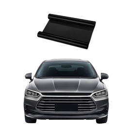 QZTYTY 12 × 48 Inch Car Light Tint Film, Tail Light Tint, Car Vinyl Wrap Protector Film, Car Accessories Car Light Self-Adhesive Tint Film Universal for Cars Auto Modification Cover (Matte Black)