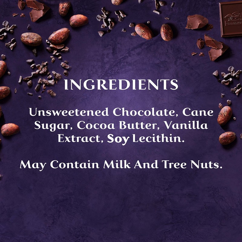 GHIRARDELLI Intense Dark Chocolate Squares, 72% Cacao Chocolate for Holiday
