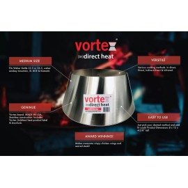 Vortex Medium BBQ Vortex™ BGE Kamado Kettle Charcoal Direct Indirect Cooking - GENUINE
