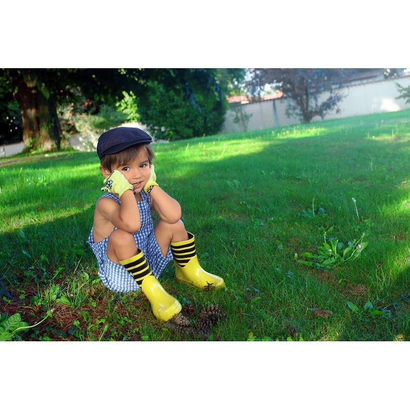 Rostaing axel-it5-6 Child Bee. Leash Wrist Grip Palm Glove, Yellow,