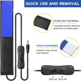 Tydeux 300mm DC Lens Heater Warmer Dew Heater Strip - Stepless Temperature Regulator for Telescopes Camera Lens Less Than 3.75 inch (95mm) in Diameter