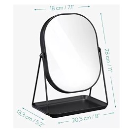 Espejo Para Maquillaje Minimalista Sobre Mesa Tocador Mujer