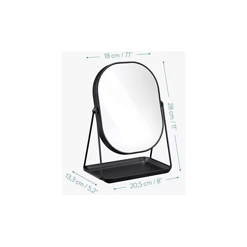 Espejo Para Maquillaje Minimalista Sobre Mesa Tocador Mujer