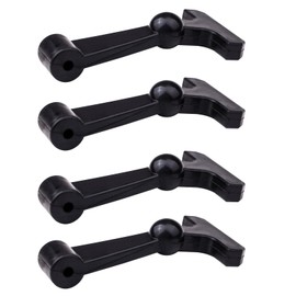 gtpartes 4 Pcs Heavy Duty Cooler Latches Replacement Compatible with YETI Tundra RTIC and Other Related Coolers Lid Latch Parts Accessories Ergonomically Improved Design Black