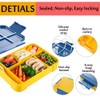 Belegao Bento Lunch Box Kids with Cutlery and Sauce Box,