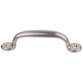 Hoosier Brushed Nickel Drawer Pull | Centers: 3" | Antique Cabinet Door, Dresser Drawer Hardware | UA-810-PBN