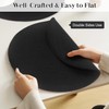 Round Placemats Set of 6, 15 Inch Linen Fabric Table