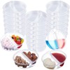 Blushtier 100 Pcs 4 oz Snack Containers Clear Disposable 2