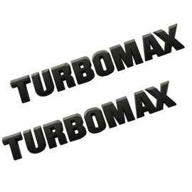 2pcs New Hood Letter Logo Emblem Badge Adhesive Nameplate Compatible with 2024-2025 Silverado Turbo-max 85079242 (Matte)