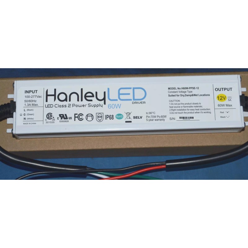 HanleyLED H60W-PPSE Power Supply 12V-60W
