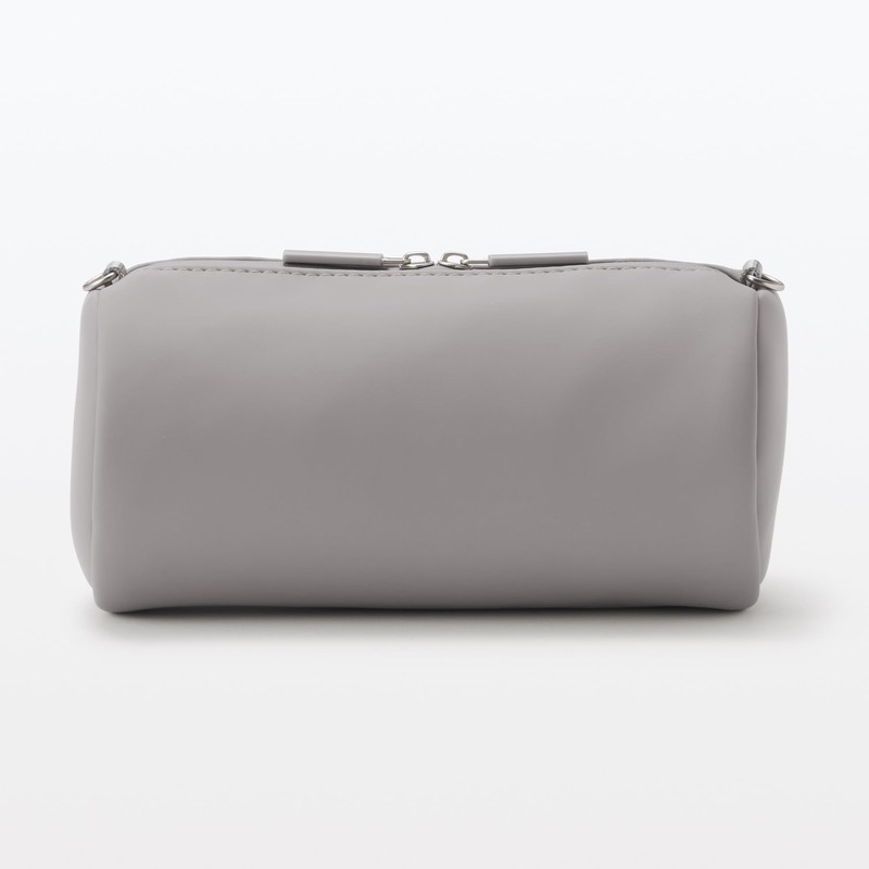 Mujin Ryohin Freely combinable storage case, cylindrical type Medium Gray/Diameter