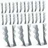 Mipcase 20pcs Joist Hanger Set Face Mount Hurricane Ties Support
