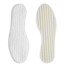 Bergal Barefoot Insoles - Thin Insole - White, UK 5.5