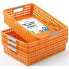 CACASO 4 Pack Turn in Trays Classroom,Paper Trays for Classroom,Organization