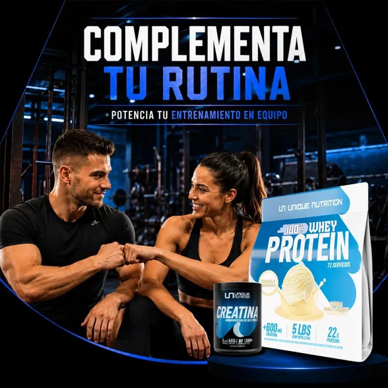 Unique nutrition creatina monohidratada pura 450g 90 serv
