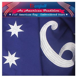 Bennington Flag 3x5 ft - Beautiful, Durable, dHeavy Duty Spun Polyester 220GSM, Fully Sewn Vibrant Stripes and Embroidered Stars and Number - UV Resistant