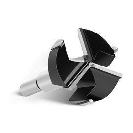 Forstner Drill Bit 55 mm Wood, Wood Drill Bit with Round Shank, Forstner Drill Bit for Wood, Chipboard, Fibreboard