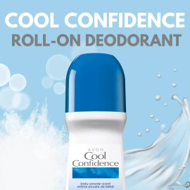 Avon Cool Confidence Roll-On Antiperspirant Deodorant, 2.6 fl oz (3-Pack)