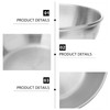 Operitacx 6Pcs Stainless Steel Metal Bowl Steel Plates Mini Stainless