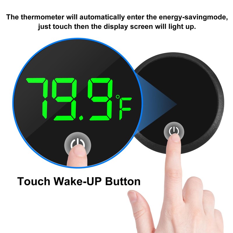 2Pcs Digital Aquarium Thermometer Fish Tank Digital LED Display Thermometer