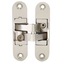 Rankomu Concealed Hinges 180° Zinc Alloy - Hidden Pivot Hinges for Furniture & Safety, 3D Adjustable Heavy Duty (23mmx95mm, 4 Pcs)