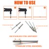 BOTTEN 100 pcs 1/8"x 1/2" Stainless Steel Blind Pop Rivets,3.2