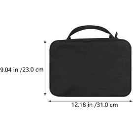 LIFKOME Estuche Para Correas De Reloj Organizador De Almacenamiento De Correas De Reloj De Nailon Negro Bolsa De Transporte Para Viajes 31X23Cm