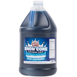 Carnival King 1 Gallon Blue Raspberry Snow Cone Syrup - 4/Case