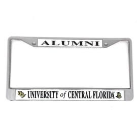 University Of Central Florida Alumni On White License Plate Frame