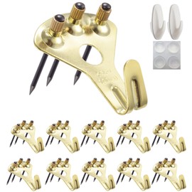 10 Pcs Wall Hanging Hooks for Painting Hooks Wall Mounted Hooks Gypsum Board Hooks Strong Hooks for Plasterboard Wall Hooks Wall Hooks Wall Hooks Wall Hooks Wall Hooks Three Pin Hooks Wall Hooks Holes Discrete Holes Invisible Pins Concrete Wall Hooks for