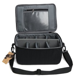 Koolertron Kameratasche SLR Fototasche mit Verstellbarem Schultergurt, Kamera Tasche Leicht Wasserdicht, Camera Bag mit Gepolstert, Stoßfest, Kamerataschen für SLR-Kamera Fotografie-Enthusiast