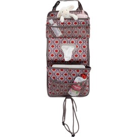 High Road TissuePockets Backseat Organizer with Tissue Compartment and Cup Holder Bin (Sahara)