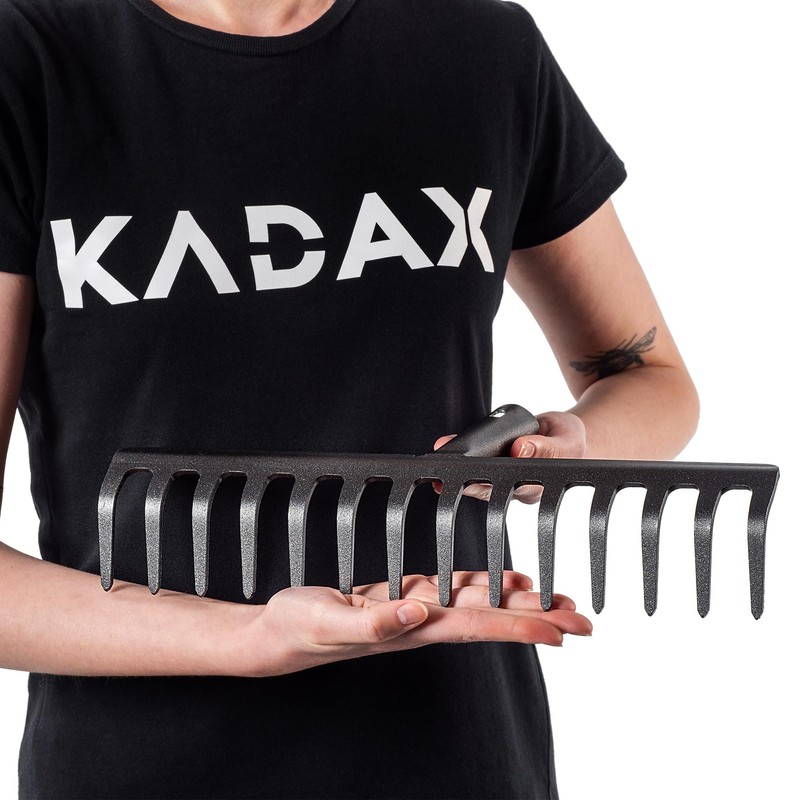 KADAX Garden Rake without Handle, Steel Garden Rake, Lawn Rake