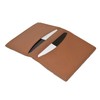 LB LEATHERBOSS Slim Thin Leather Credit Card Double ID Window