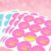 ASTARON 72Pcs Gender Reveal Stickers Labels with Foiled Letters Team
