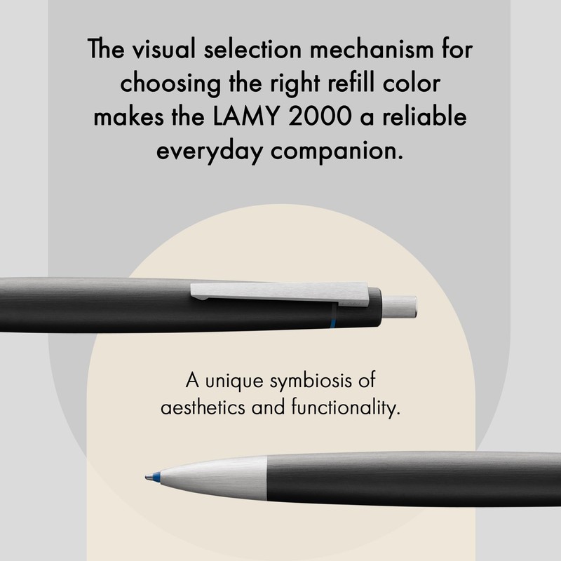 Lamy 2000 Black 4 Color Ballpoint Pen - Multi Color