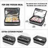 Aosbos Small Insulated Lunch Bag - Compact Lunch Box for