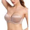 Lemorosy Women's Push up Strapless Convertible Multiway Underwire Supportive Bra