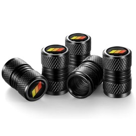 5PCS Car Wheel Tire Valve Stem Caps Carbon Fiber Valve Covers Compatible with Toyota TRD Camry RAV4 Corolla Tacoma Accessories Aluminum Tire Valve Cap (A)