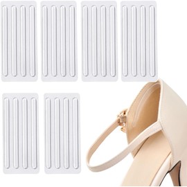 6 Sheets 24 Pcs Silicone Gel Heel Grips Heel Liners Heel Pads Cushion Inserts Shoe Back Heel Tape Adhesive High Heel Shoes Stickers Gel Strap Strips