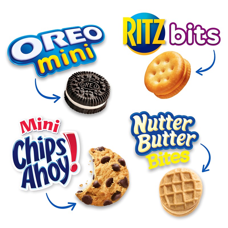 OREO Mini Cookies, CHIPS AHOY! Mini Cookies, Nutter Butter Bites