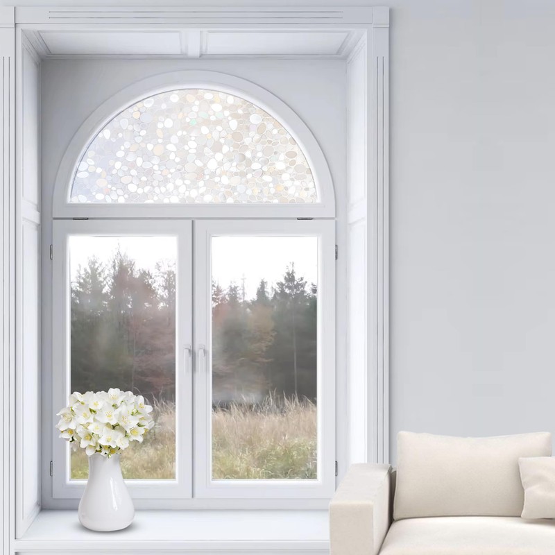 Autotech Park Precut Pebble Arched Window Film Shade, Self Adhesive