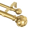 KAMANINA 1 Inch Double Curtain Rods for Windows 72 to