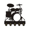 Drum Wall Hook Multi-Purpose Wall Hanger Coat Bags Clothes Keys