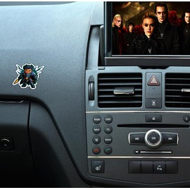 Set of 3 - Fantasy Knight Warrior Die-Cut Vinyl Decal Sticker, Anime Style Character, Armored Design,SUV, Van, Window, Bumper, Wall, Laptop, Tablet, Cup,Tumbler Or Any Smooth Surface