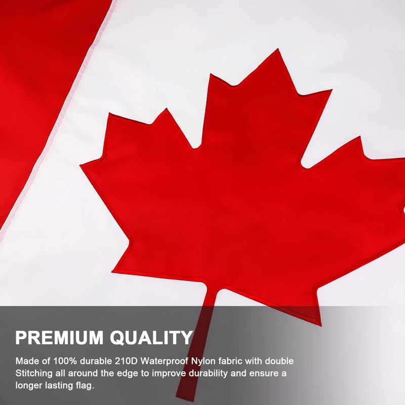 FLAGBURG Canada Flag 3x5 FT, Canadian Flags Durable Embroidered Maple